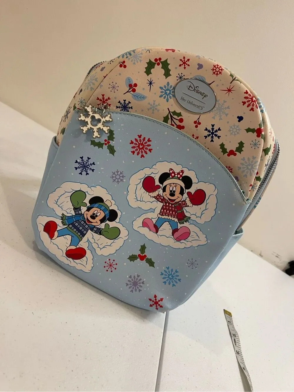 Disney Minnie and Mickey winter backpack Her Universe